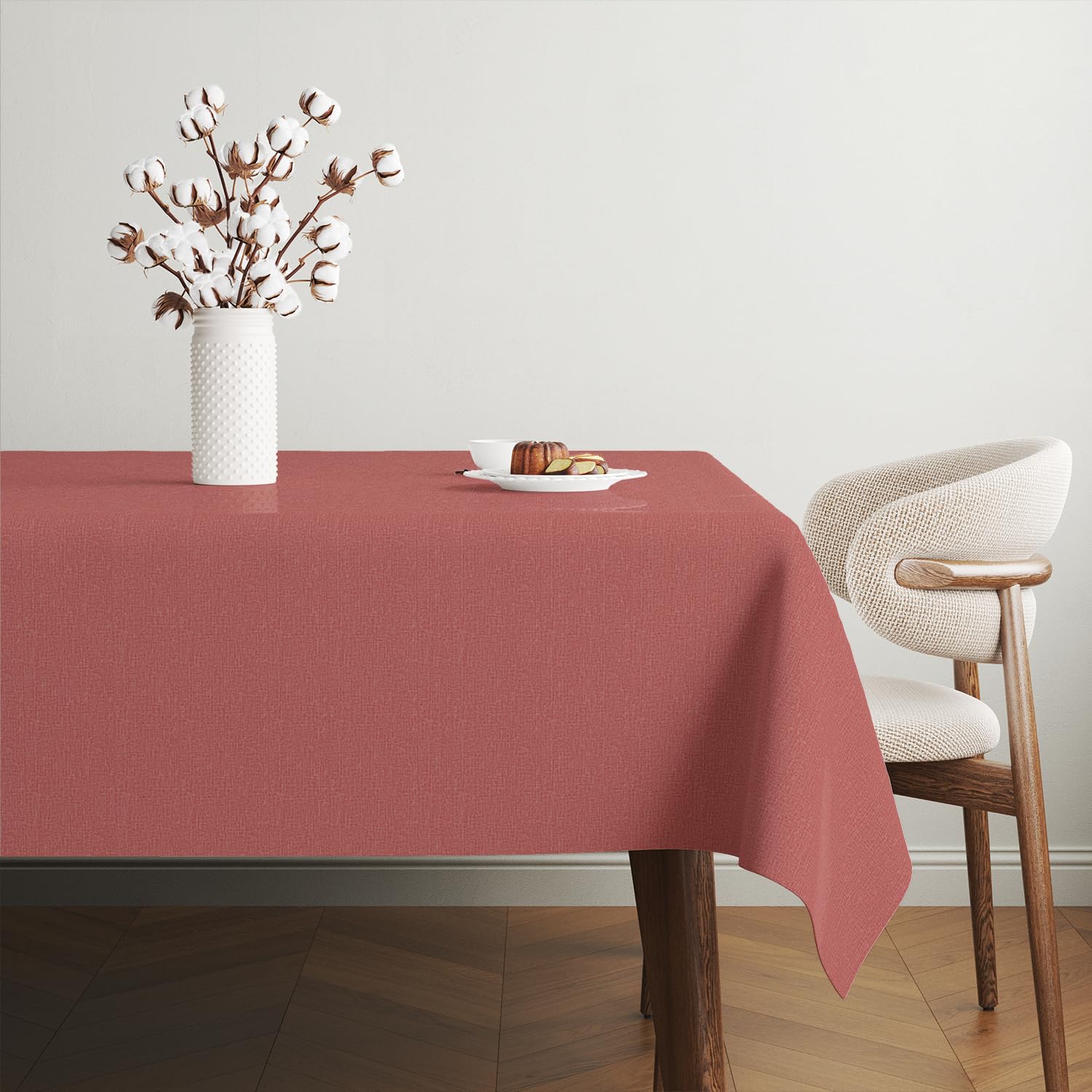 Martina Home TER Red 140 Round Oilcloth Tablecloth, 140 redondo - Image 2
