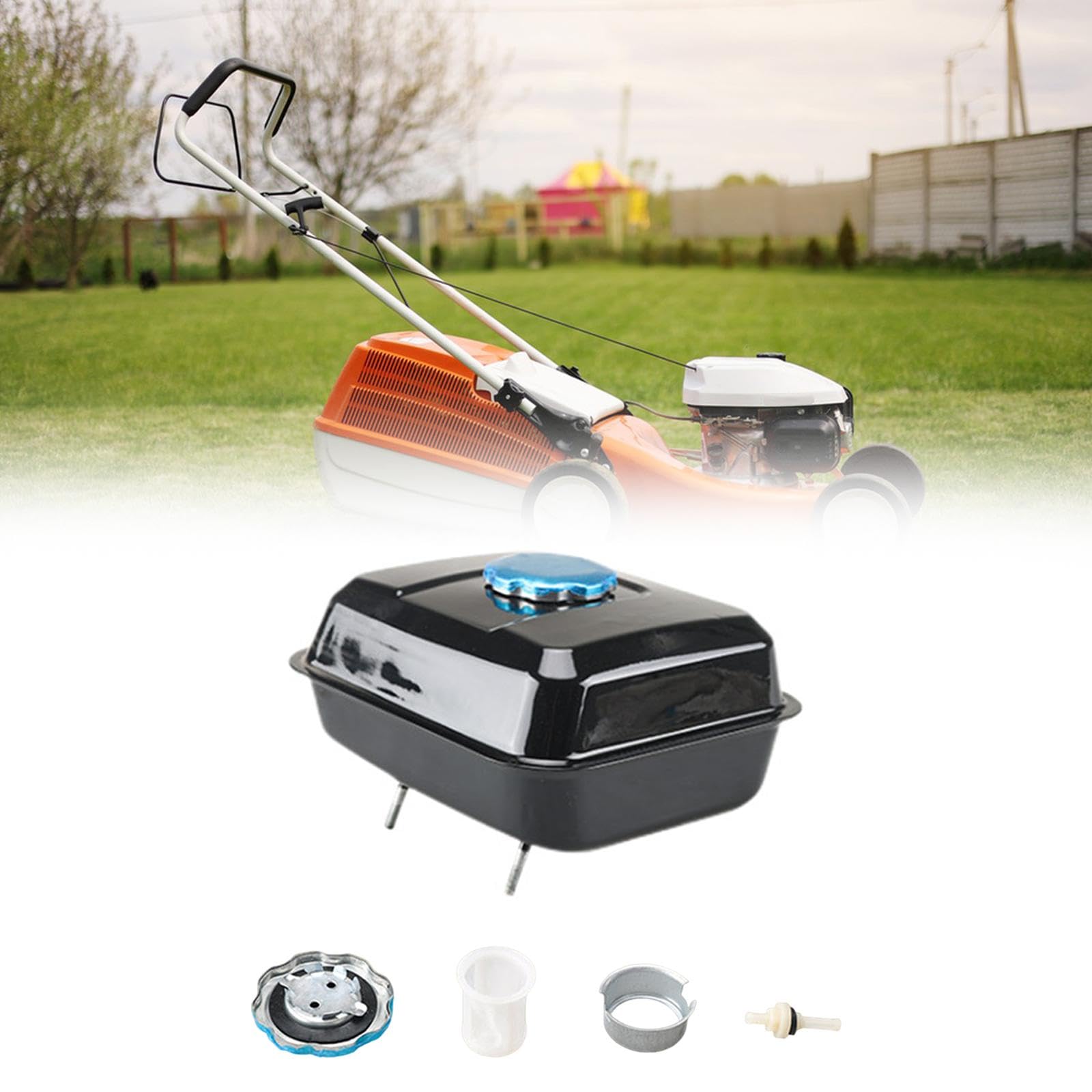 Serbatoio carburante per accessori per utensili da giardino, serbatoio carburante per motocoltivatore da 170F, Style C