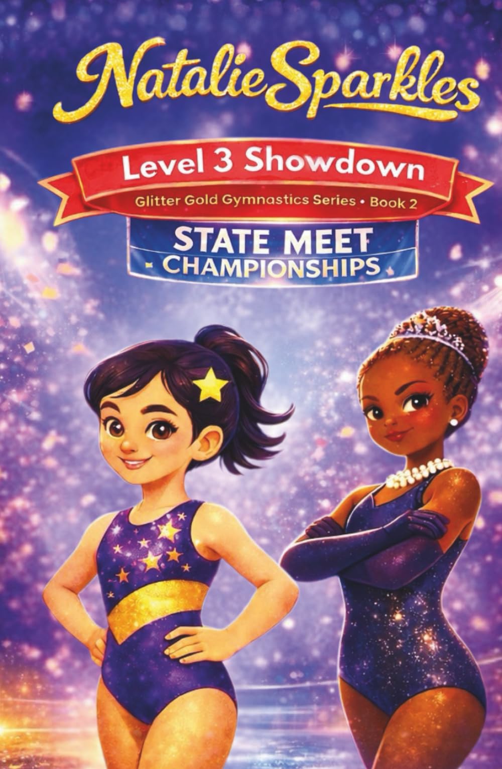 Natalie Sparkles: Level 3 Showdown: Glitter Gold Gymnastics Series – Book 2