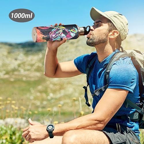 Miniatura 6 de Botella de agua con pajilla, tapa de carreras de motocicleta de motocross, termo para niños, termo aislado de acero inoxidable, para deportes, 20