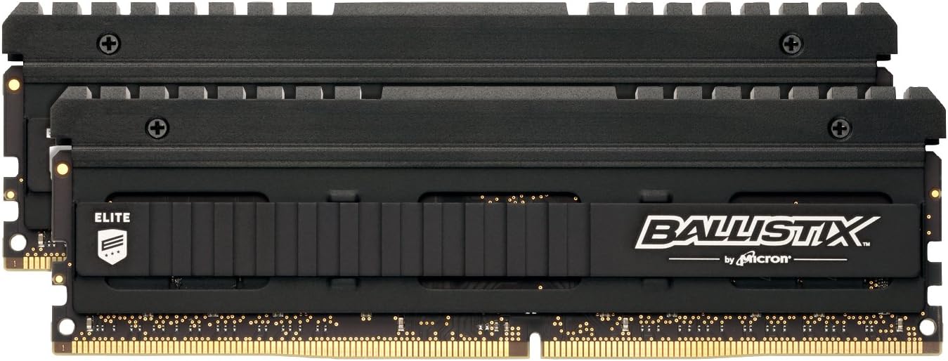 Ballistix Elite BLE2K8G4D26AFEA 16 GB Kit (8 GB x 2) (DDR4, 2666 MT/s, PC4-21300, Dual Rank x8, DIMM, 288-Pin) Memory