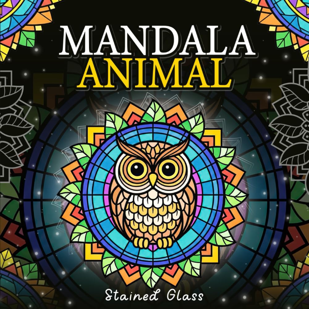 Mandala Animal: Stained Glass