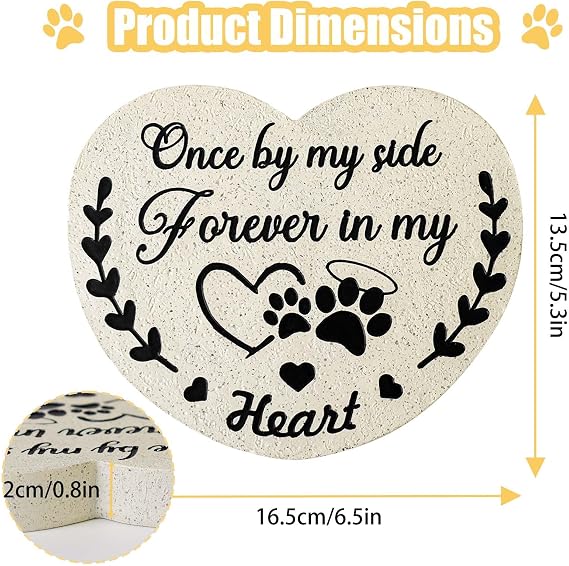Pet Memorial Stones for Dogs, Garden Dog Memorial Gifts for Loss of Dog