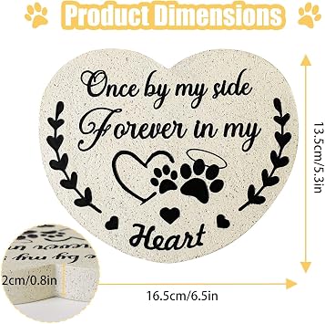 Pet Memorial Stones for Dogs, Garden Dog Memorial Gifts for Loss of Dog