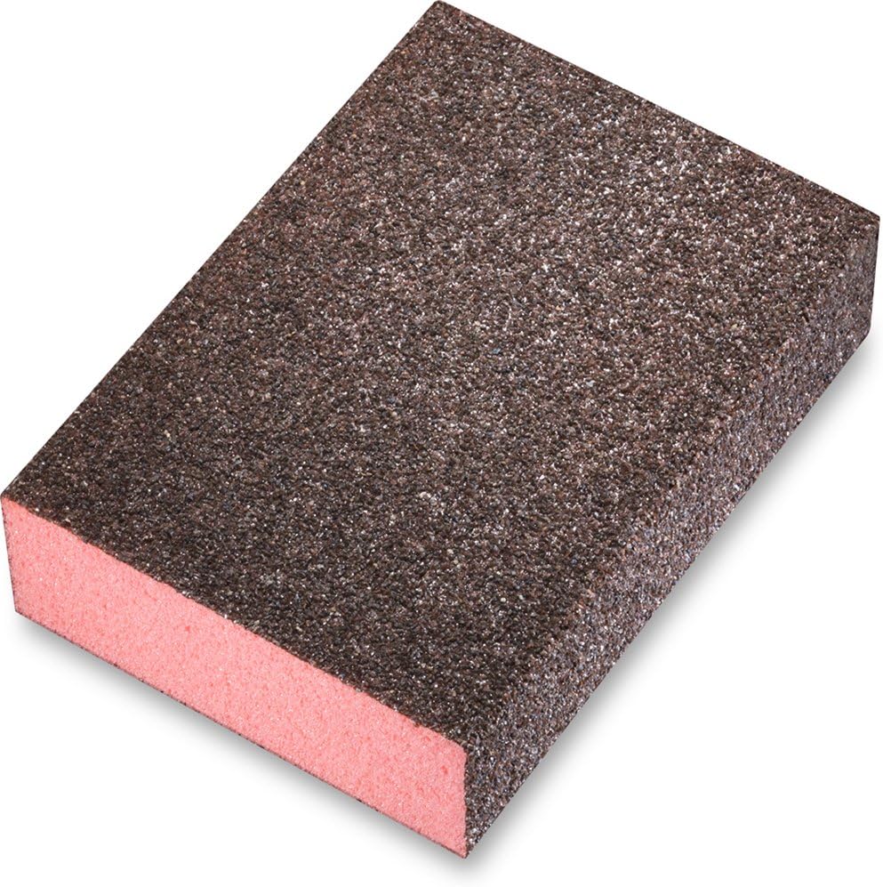 sia Abrasives 0070.1256 Series 7990 siasponge Standard Block, Coarse, Red, 69mm x 98mm, Pack of 10