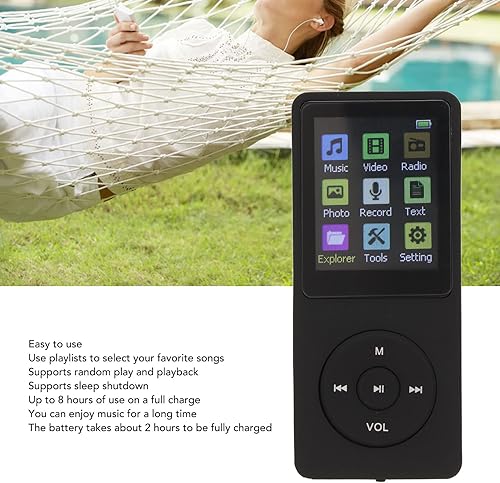 Miniatura 3 de Reproductor de música, reproductor de música digital de 1.8 pulgadas, soporte LCD de 1.8 pulgadas, tarjeta de memoria pequeña, reproductor MP3 MP4,