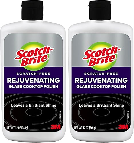 Scotch-Brite Rejuvenator - Esmalte de vidrio para estufa, sin arañazos, 12 onzas (paquete de 2)