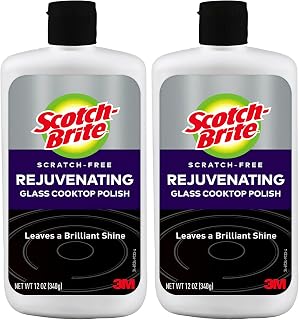 Scotch-Brite Rejuvenator Glass Cooktop Polish, Scratch-Free, 12 Ounce (Pack of 2)