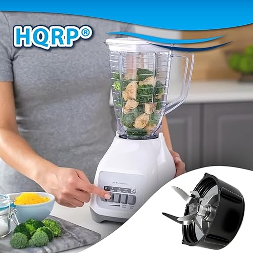 Miniatura 7 de HQRP Juego de tarros de repuesto cuadrados de vidrio, parte superior de 4.5 pulgadas, compatible con modelos de licuadora Oster Oster, 5 tazas,