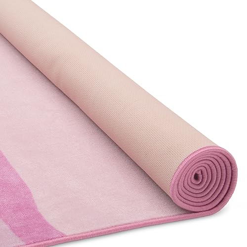 Miniatura 8 de Delta Children Alfombra rectangular para niños, 53 x 59 pulgadas, rosa degradado