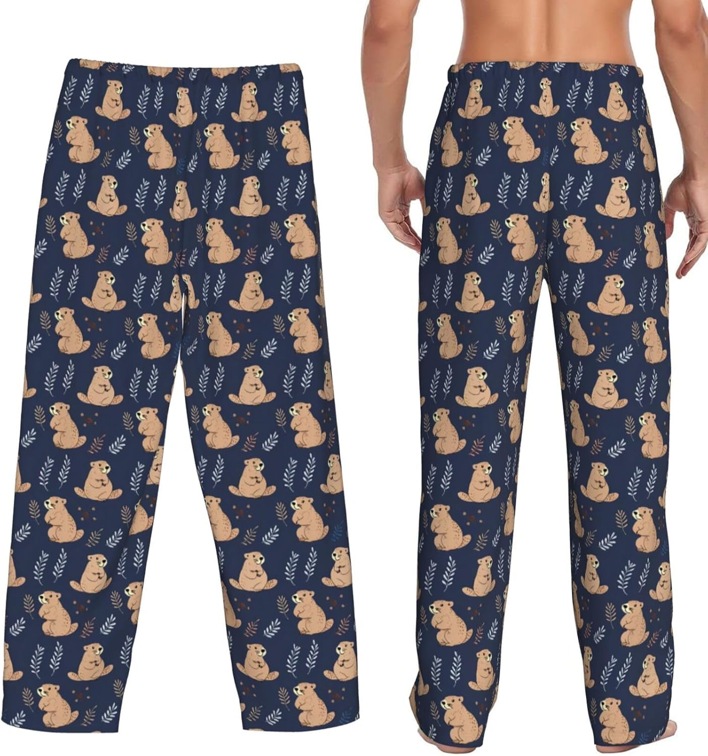 Men's Pajama Pants Pjs Bottoms With Pockets Sleep Lounge Pants For Men - Image 3