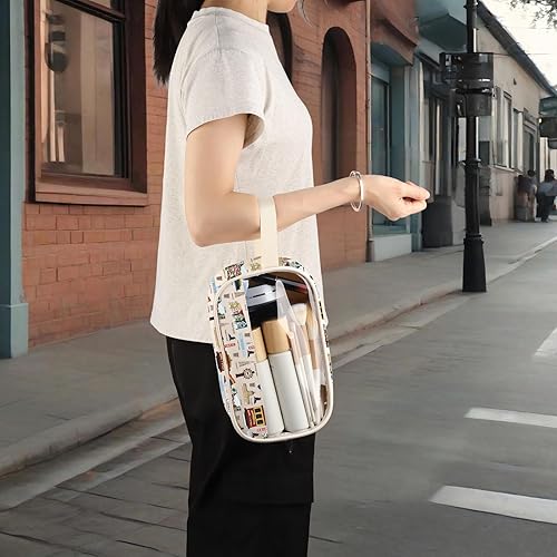 Vista 25 de WZMPA San Francisco Travel Cosmetic Bag Gift San Francisco Souvenir Gift San Francisco maquillaje cremallera bolsa bolsa San Francisco mercancía