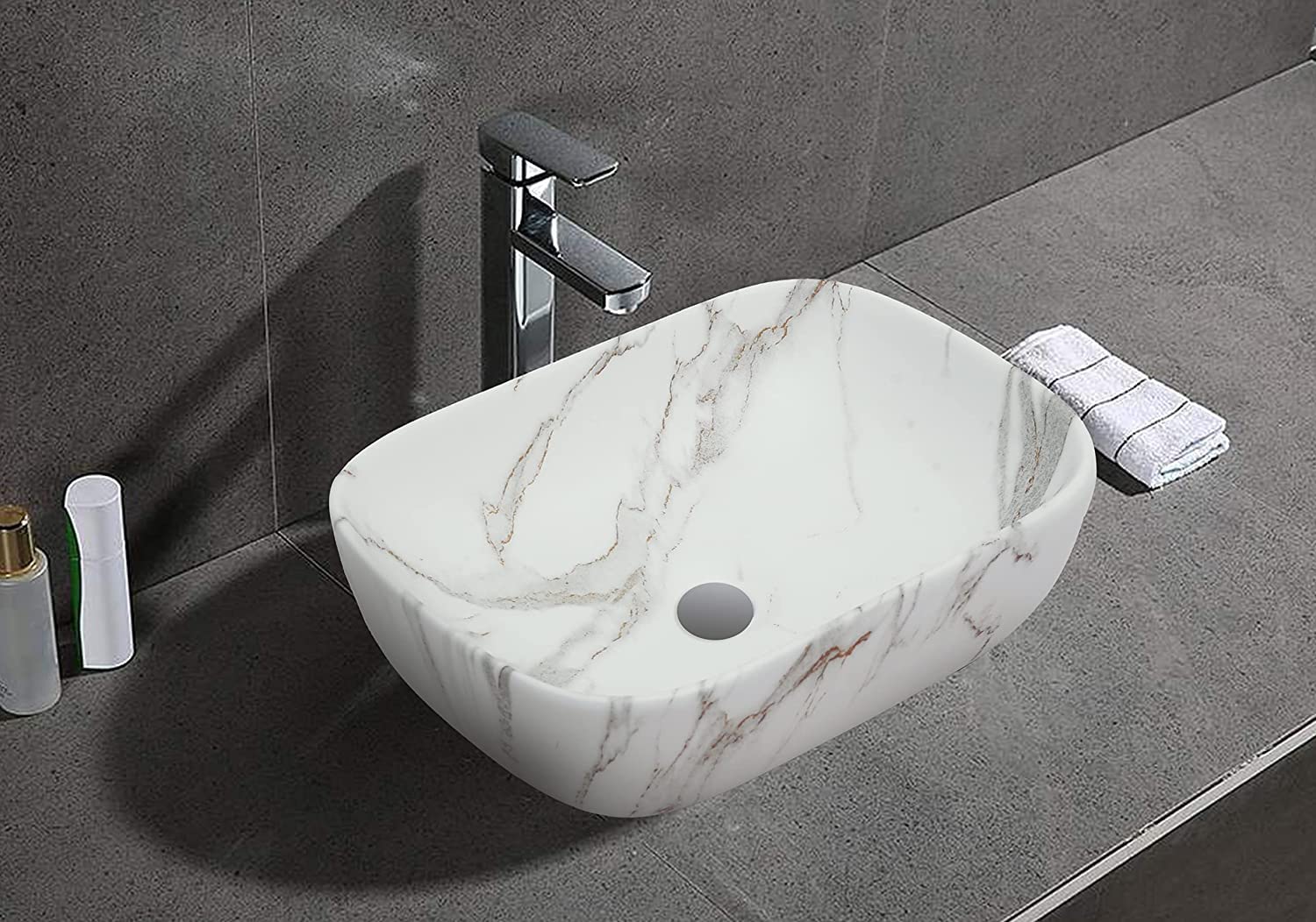See full amazon price history chart for HISRE Table Top Wash Basin For Bathroom | Over Counter Top Wash Basin For Living Room | Washbasin Countertop | Tabletop Ceramic Bathroom Kitchen Sink (45 x 33 x 13 CM) (White - SKT1034) HISRE Table Top Wash Basin For Bathroom | Over Counter Top Wash Basin For Living Room | Washbasin Countertop | Tabletop Ceramic Bathroom Kitchen Sink (45 x 33 x 13 CM) (White - SKT1034) (B0BVVGX62L) Amazon Price History, Amazon Price Tracker