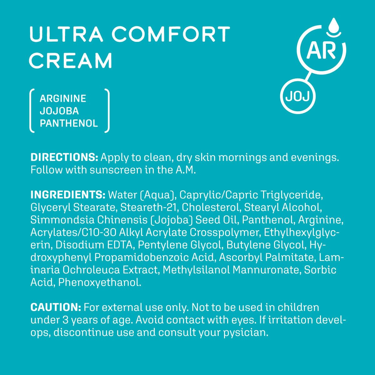 DCL Skincare Ultra-Comfort Cream for sensitive skin including rosacea, psoriasis and eczema with Hyaluronic Acid (Sodium hyaluronate), Vitamin B5, Coconut and Aloe Vera, 1.7 Fl Oz