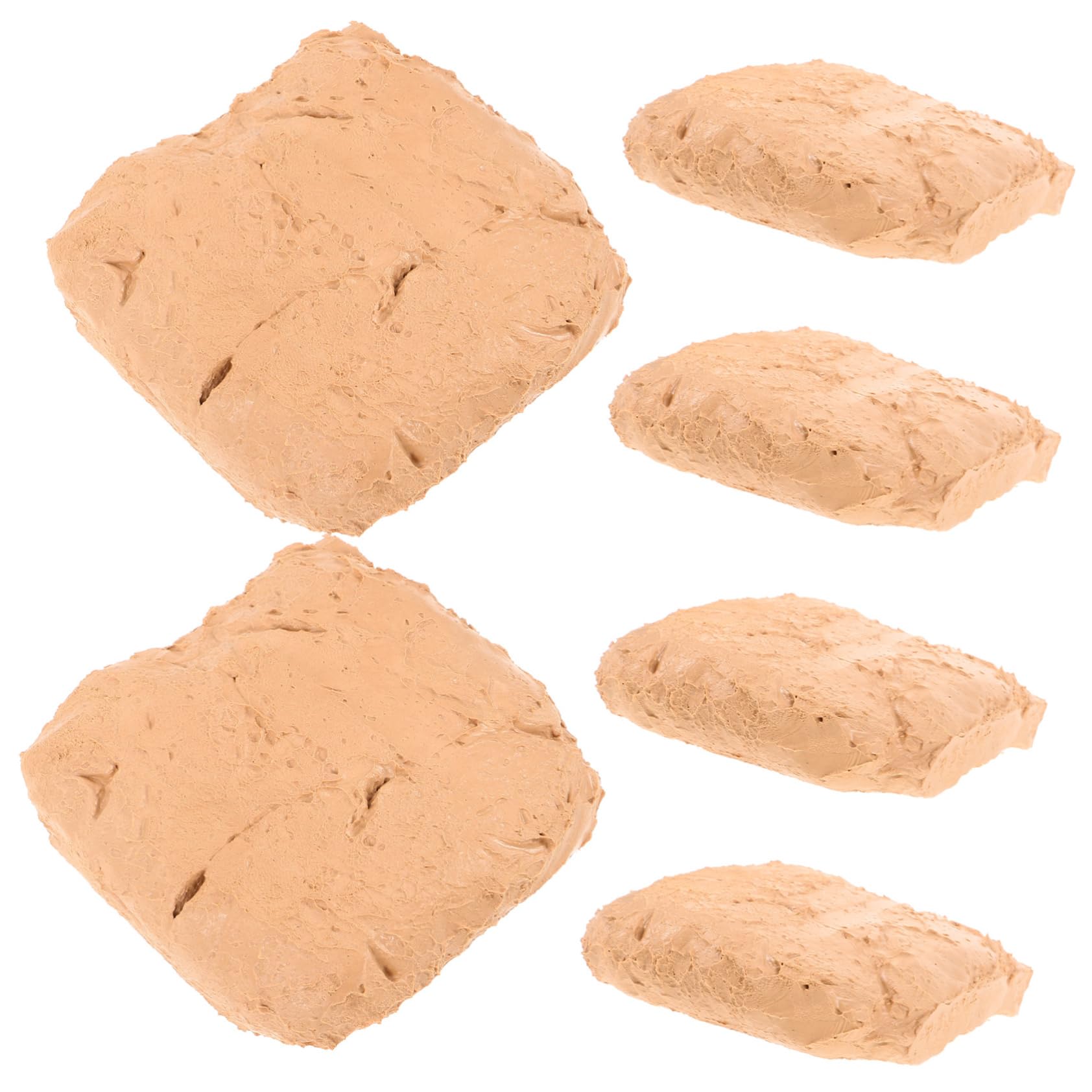 Arcilla de Modelar para Manualidades, 6 Piezas Beige de Secado al Aire | Textura Suave y Firme, 200g por Bolsa, para Bricolaje y Principiantes en Modelado