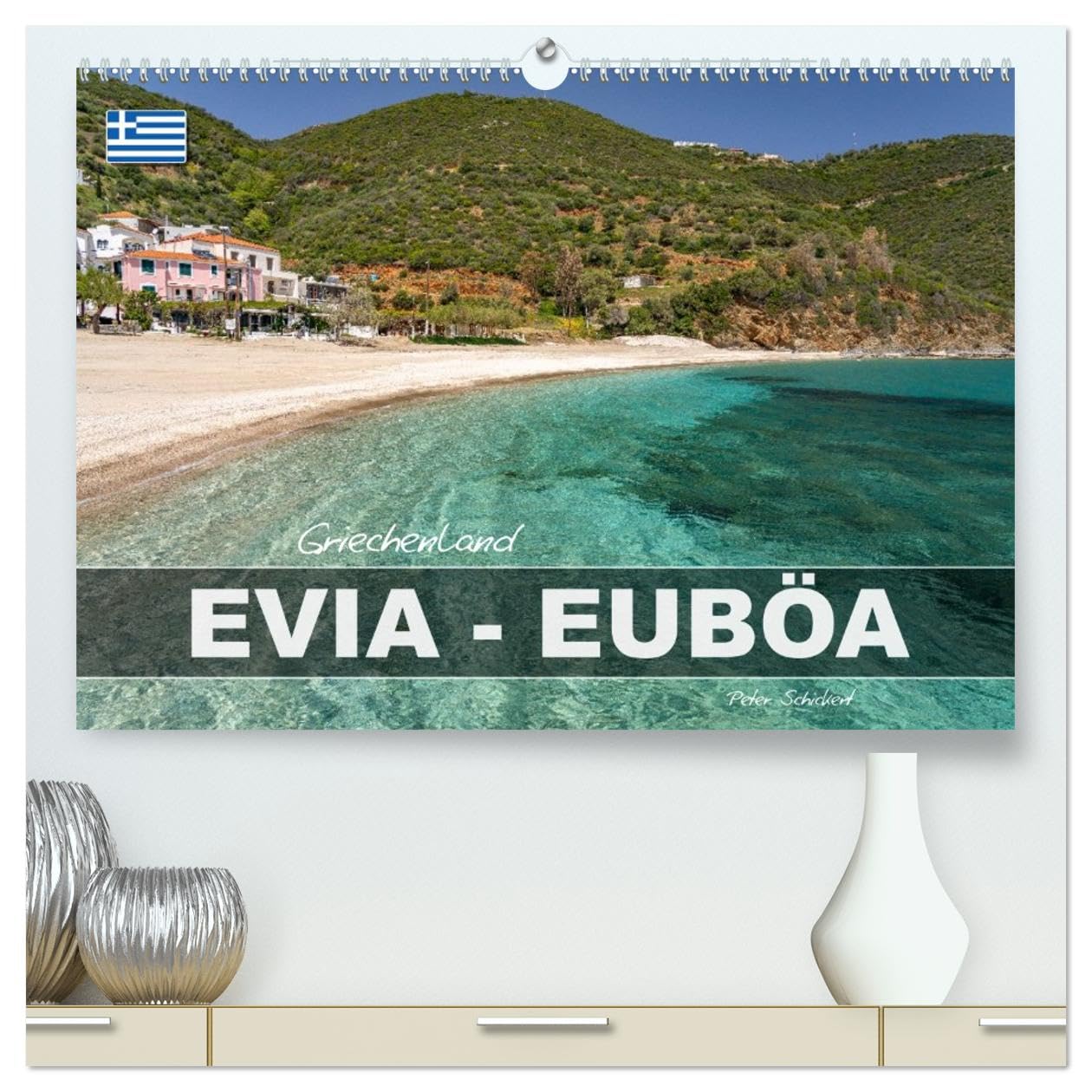 Griechenland - Euböa - Evia (hochwertiger Premium Wandkalender 2026 DIN A2 quer), Kunstdruck in Hochglanz: 12 Monate mit der wunderbaren, aber noch ... griechischen Insel Euböa. (CALVENDO Orte)