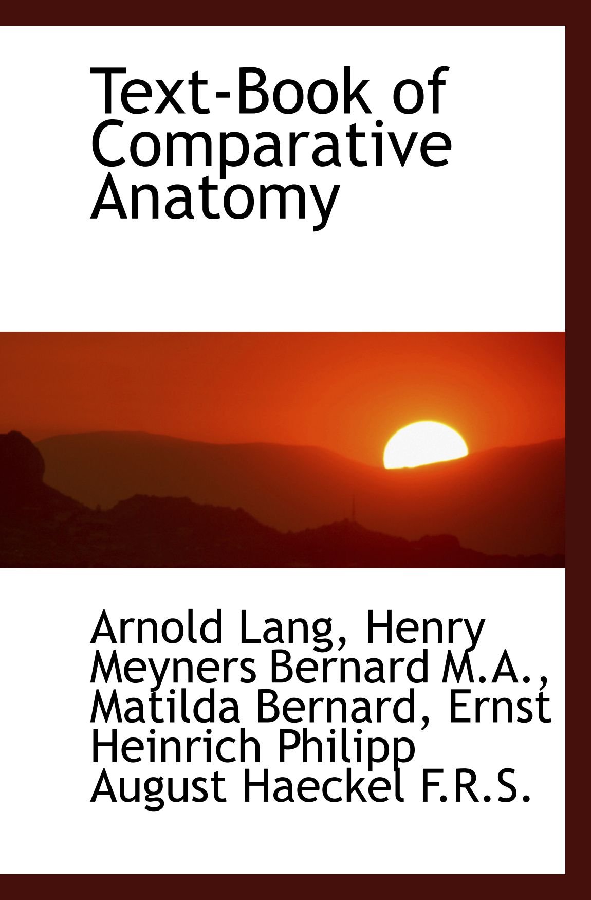 Text-Book of Comparative Anatomy