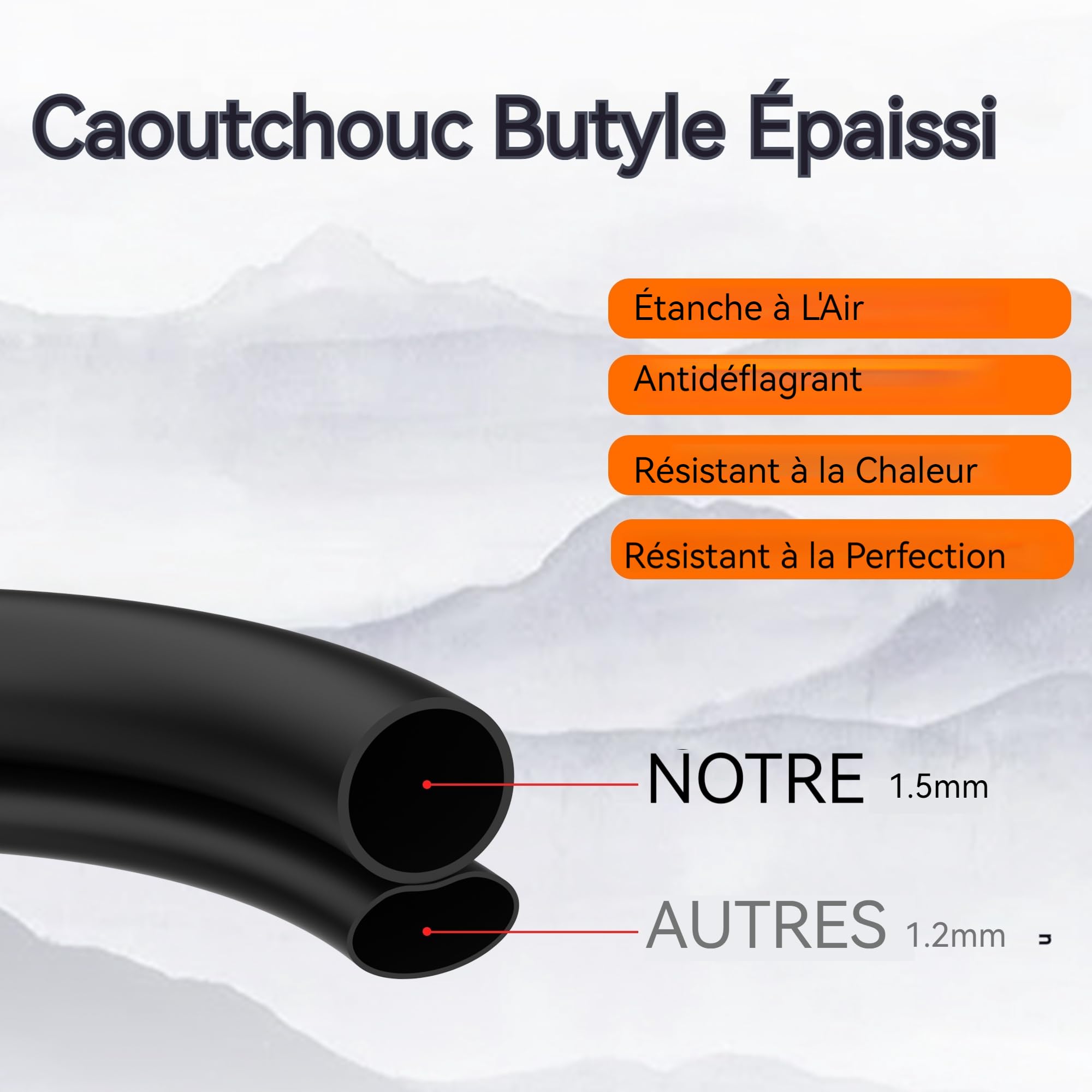 18x8.50-8 18x9.50-8 Chambre à Air Remplacement pour Tondeuses à Gazon Go Karts ATV Chariot de Golf Brouette Souffleuse à Neige Pneus de Tracteur Heavy Duty 2 Pack