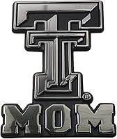 Vista 5 de Texas Tech Emblem Red Raiders - Emblema de metal prémium para automóvil (cromado)