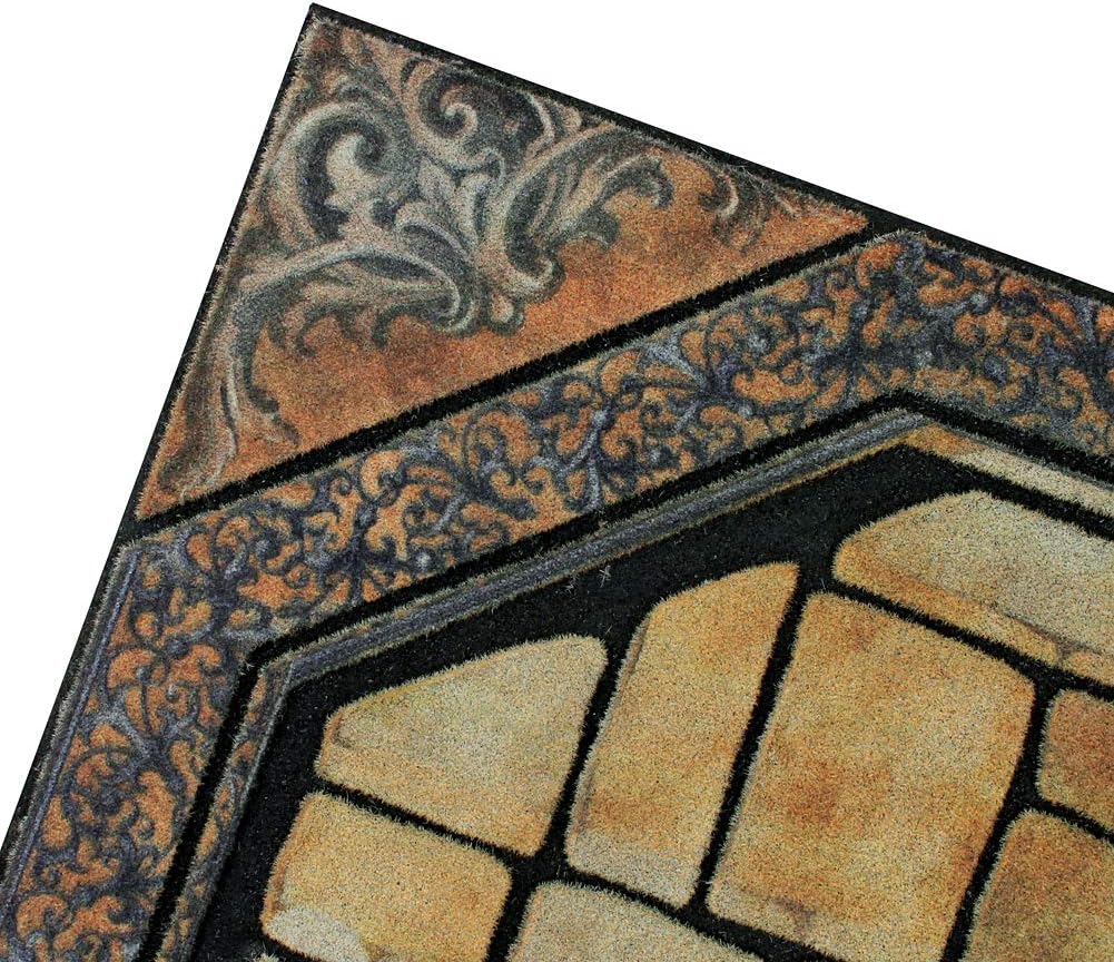 Front Door Mat Entrance Rug Floor Mats, Waterproof Floor Mat Shoes Scraper Doormat, 18''x30'' Patio Rug Dirt Debris Mud Trapper Outdoor Welcome Door Mat Carpet (Welcome)