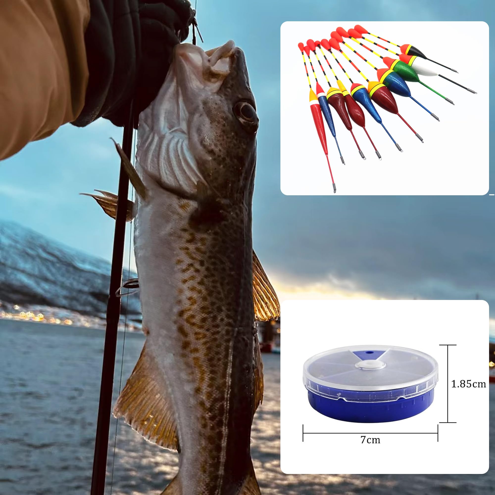 MAEXUS Zestaw 10 sztuk spławików wędkarskich, wędkowanie ołowiane, pływaki, spławiki do pstrągów, spławiki wędkarskie, 0,6g-4,5g, zestaw spławików wędkarskich do łowienia ryb spokojnych i pstrągów