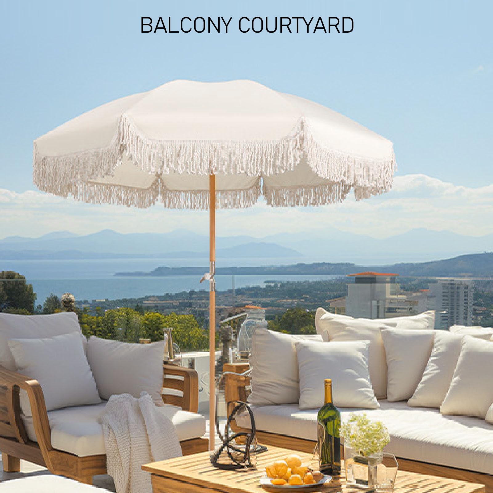 Parasol Ogrodowy, Duży Parasol Ogrodowy Parasolka Ogrodowa z torbą do Przechowywania Lekki Parasol Stołowy Parasol Stabilny Parasol Plażowy do Basenu Ogrodowego na Podwórku