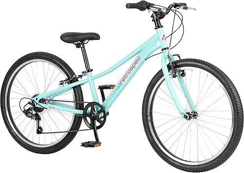 Miniatura 5 de Retrospec Dart 20 & 24 Inch Kids Bike - 7-Speed Hybrid Bicycle for Ages 6-11 with 29in All-Season Tires & Shock Absorption - Adjustable Height Youth