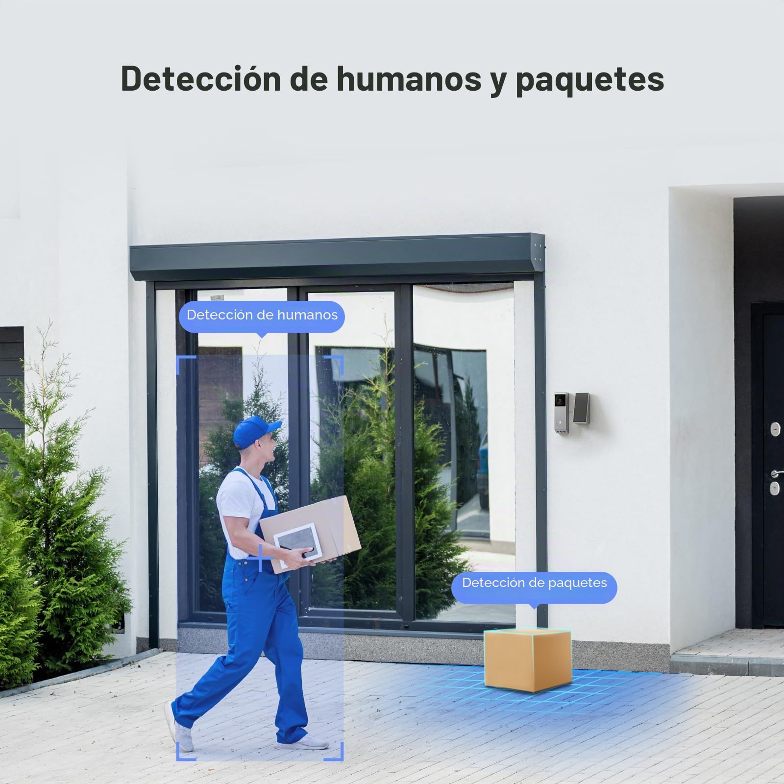 EZVIZ Timbre de Puerta con Panel Solar EP3X