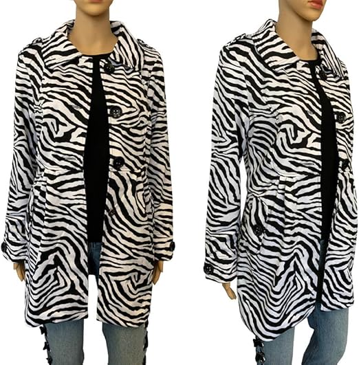 zebra print duster jacket