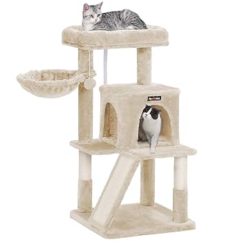 FEANDREA キャットタワー 大型猫 ハンモック耐荷重10KG 猫タワー Amazon | FEANDREA キャットタワー 大型猫 ハンモック耐荷重10KG