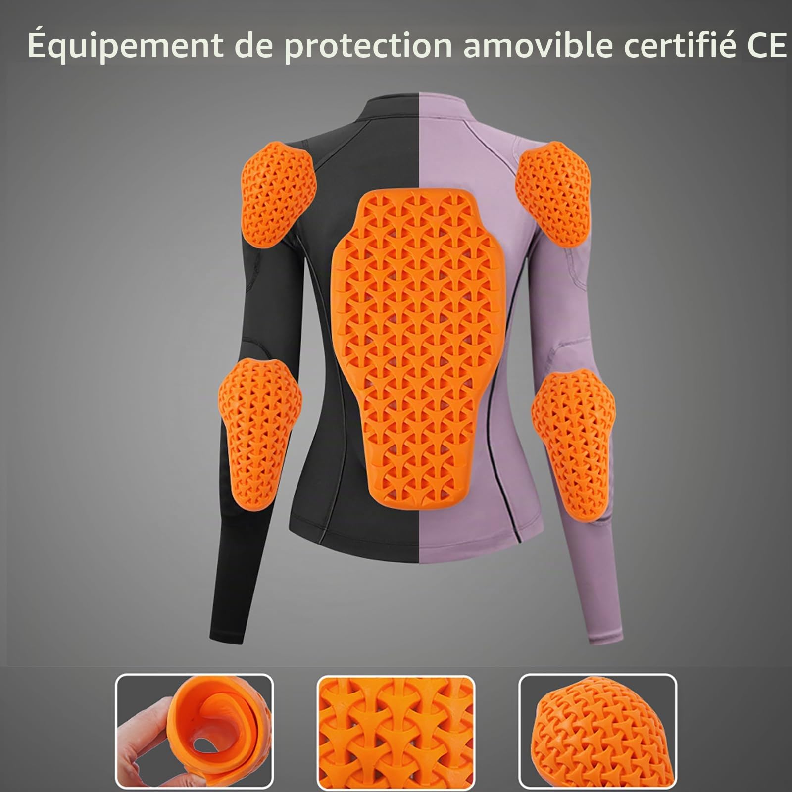 Veste De Moto Pour Femme Avec Protections Amovibles, Sous-couche Respirante À Séchage Rapide, Veste De Protection Réfléchissante Pour La Conduite En Ville Et Les Longs Trajets