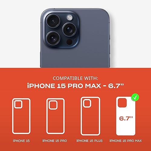 Miniatura 8 de Tech21 Evo Crystal - Funda de protección contra impactos compatible con MagSafe para iPhone 15 Pro, color titanio blanco