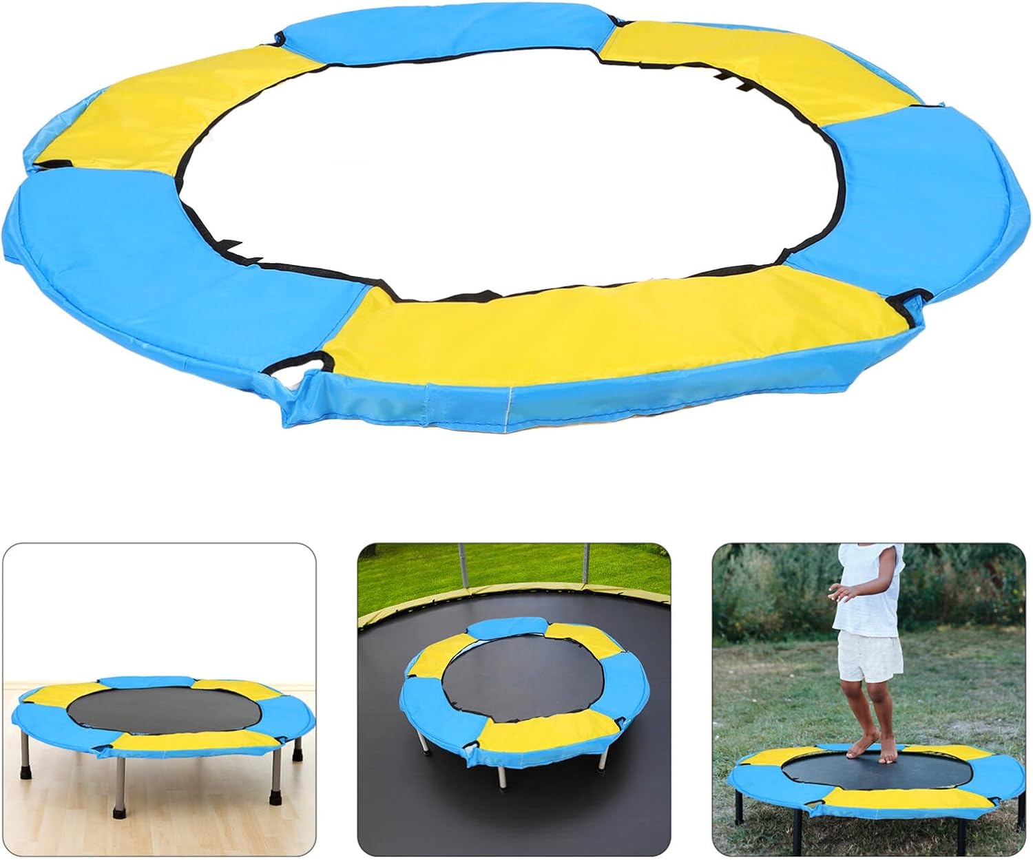 UPKOCH 59 Inch Trampoline Edge Cover Replacement Pad Thickened Protective Spring Safety Cushion for Outdoor Indoor Trampoline Accessories