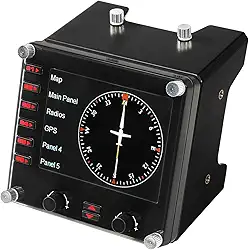 Controle Profissional para Simulação em Painel de Instrumentos LCD FLIGHT INSTRUMENT PANEL