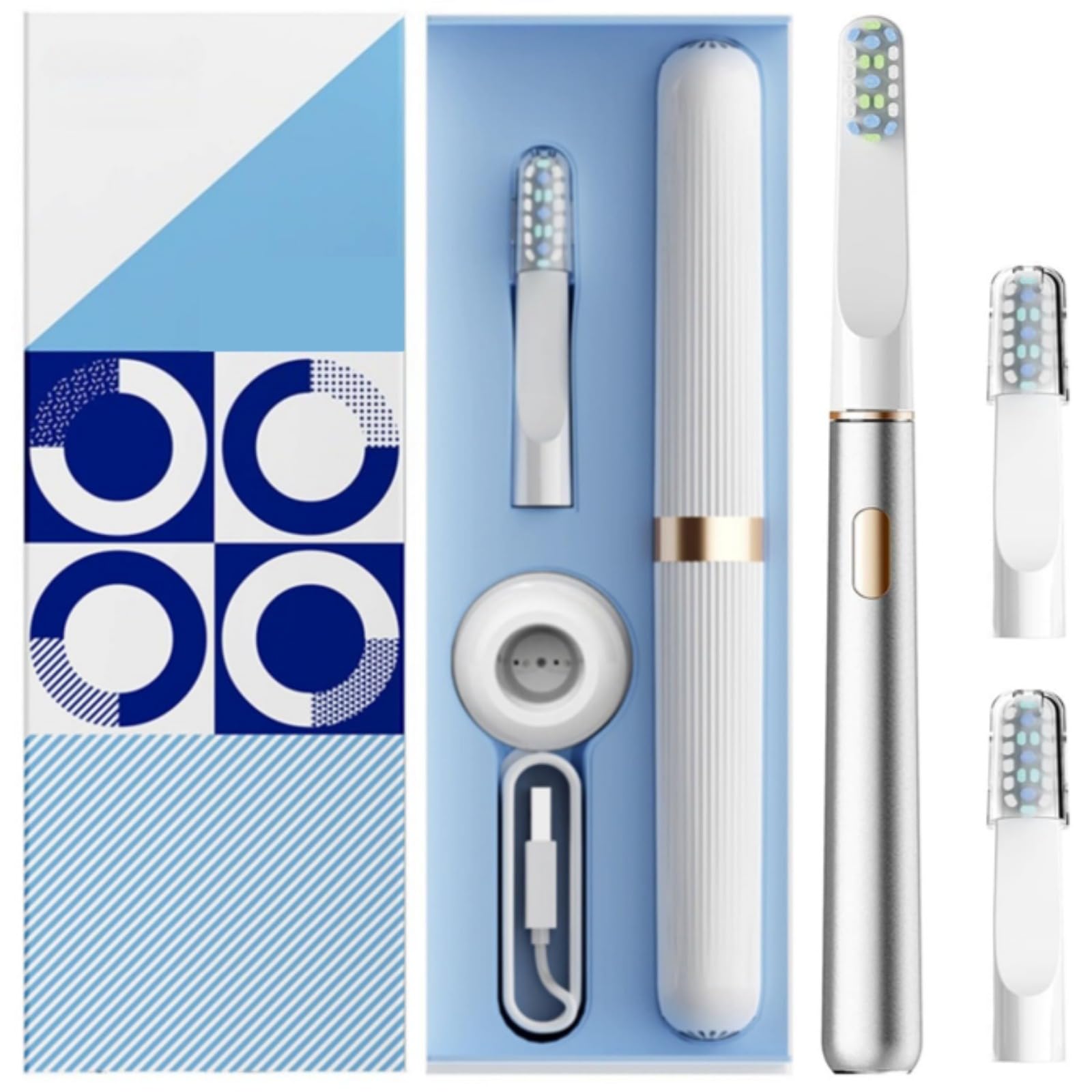 Miroshine Electric Toothbrush – Tecnologia Sonica, 3 Modalità, 6-8 Settimane di Batteria, Design Compatto (Rosa)