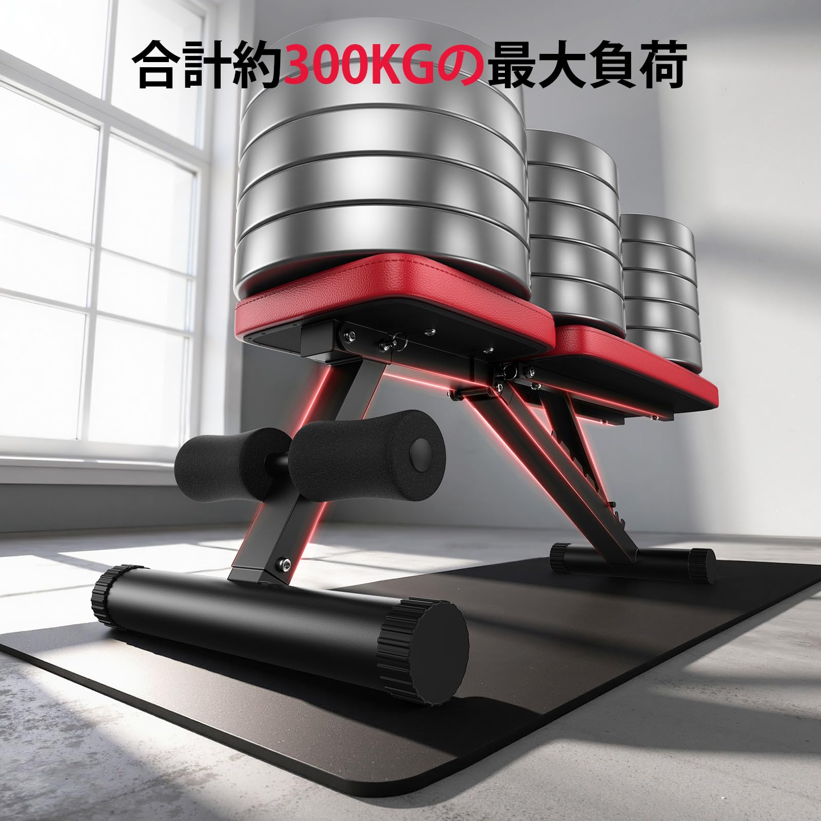 Amazon.co.jp: YOSUDA トレーニングベンチ 【1秒間で収納完了で組立