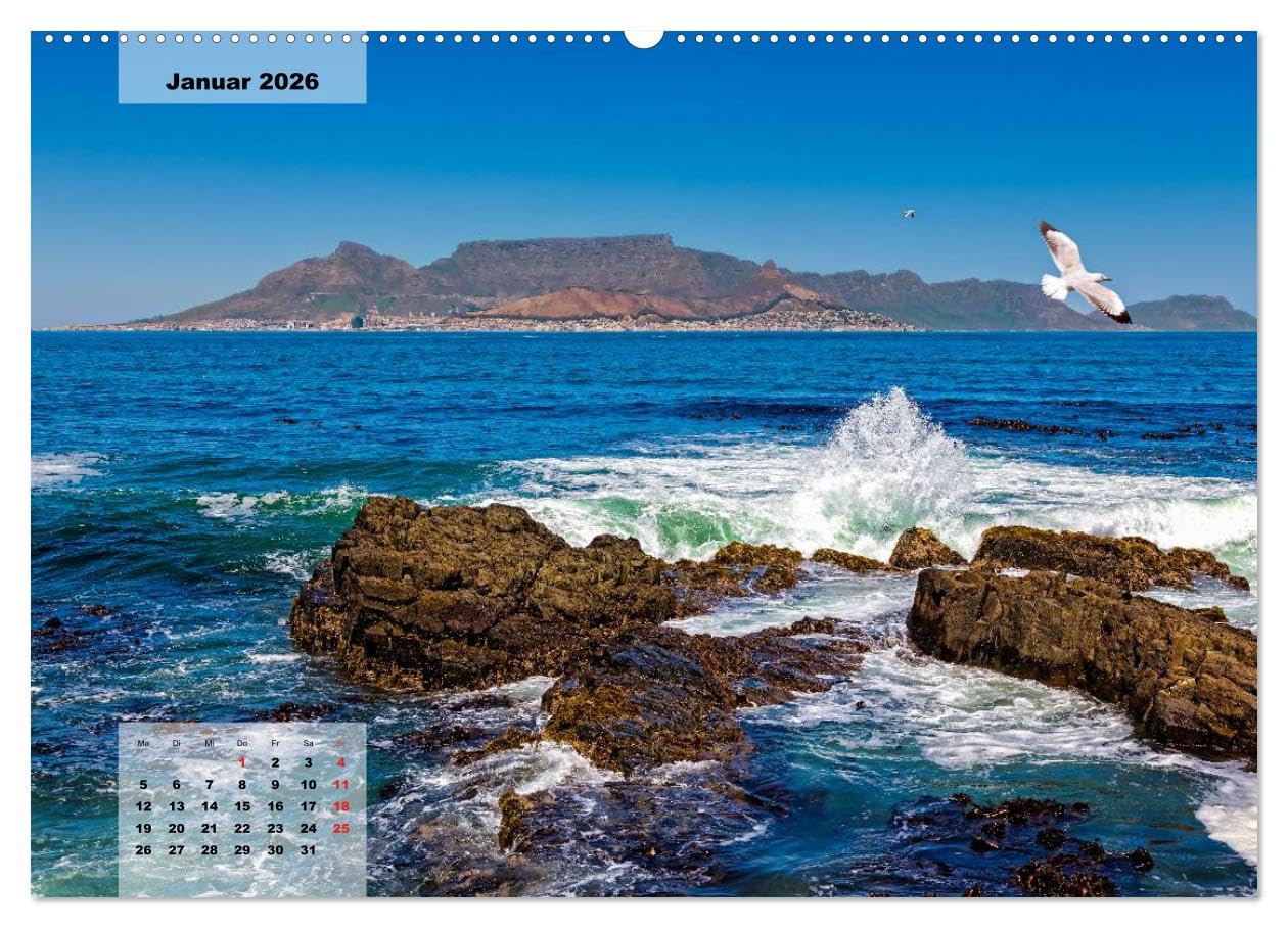 Südafrika – Kapstadt und Westkap (Wandkalender 2026 DIN A2 quer), CALVENDO Monatskalender: Südafrika entdecken - rund um Kapstadt und das Westkap (CALVENDO Orte)