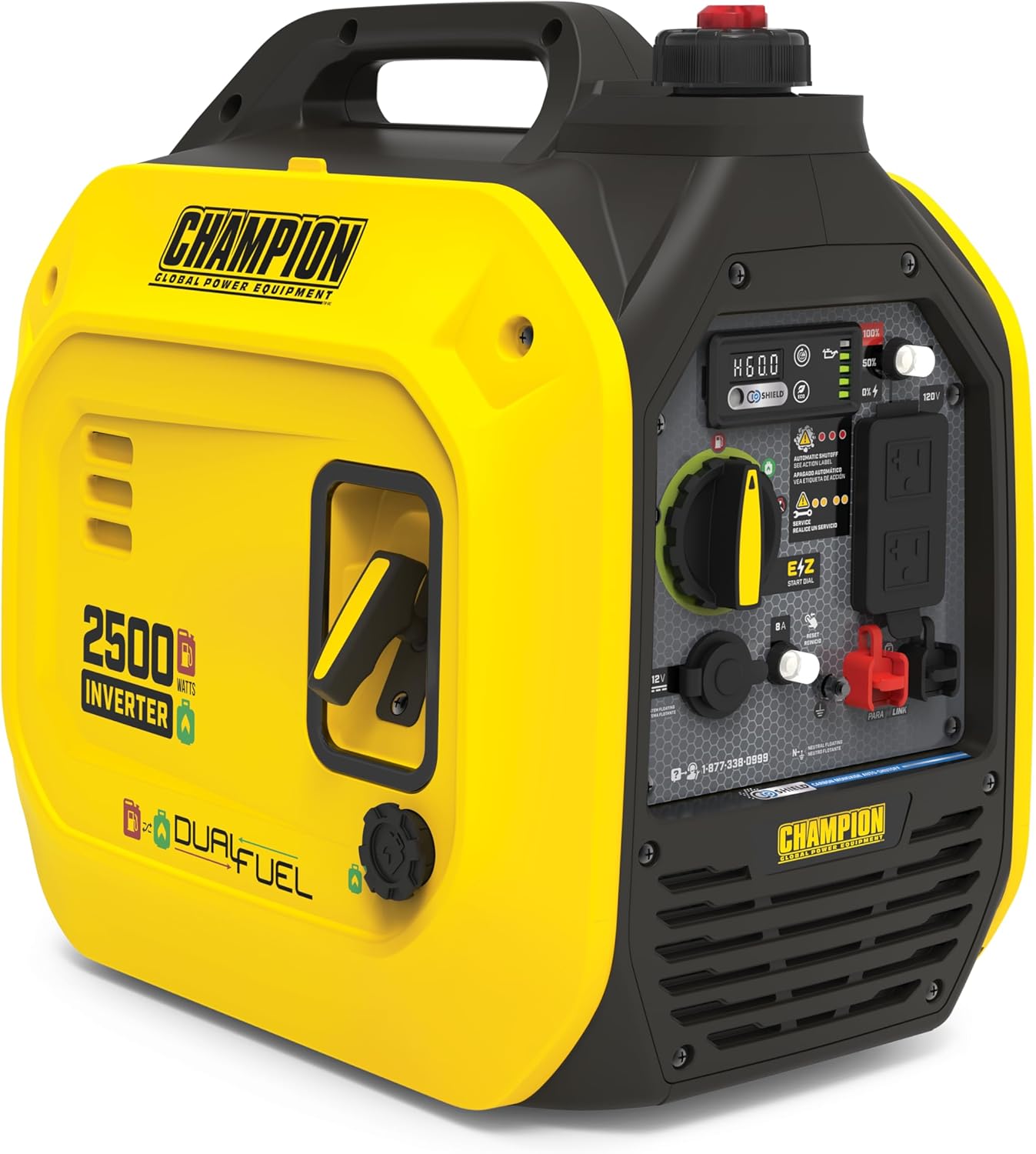 Champion Power Equipment 2500-Watt Dual Fuel Portable Inverter Generator with Quiet Technology