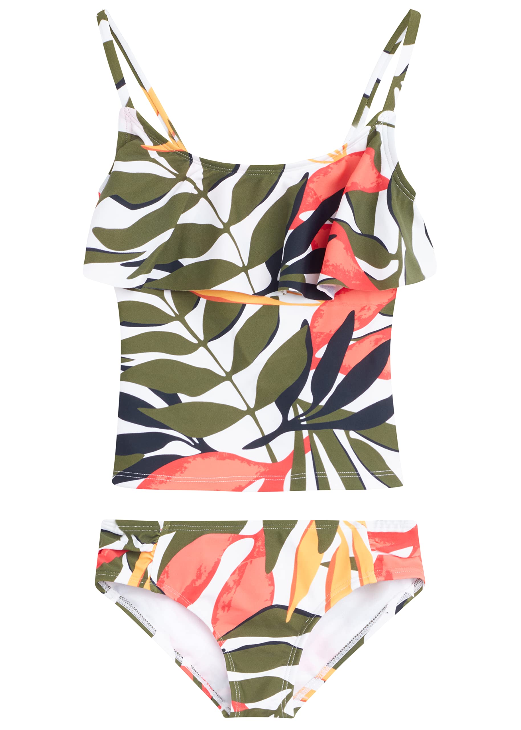 Kanu SurfGirls Charlotte Flounce Tankini Beach Sport 2-Piece Swimsuit