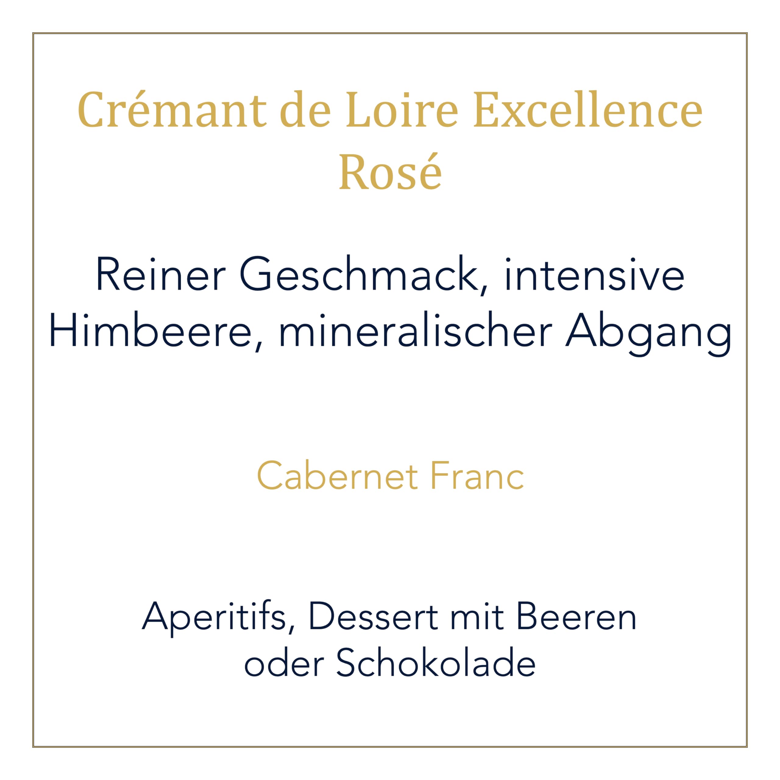 Bouvet Excellence Rosé Crémant de Loire Brut - Klassische Flaschengärung – Cabernet Franc – Cremant Rosé Ideal als Geschenk - 6 x 0.75 L