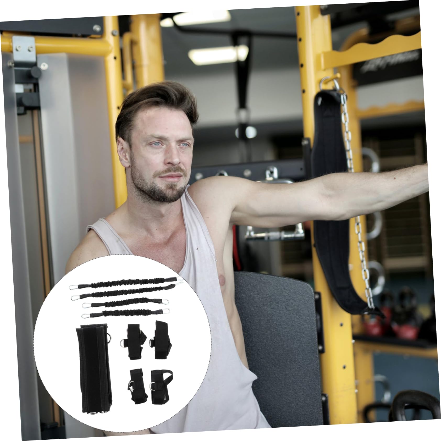 Toyvian Banda de Resistencia para Fitness de Bandas Elásticas de Ejercicio de Entrenamiento para Musculacion Uso Casa o Gimnasio de Fitness