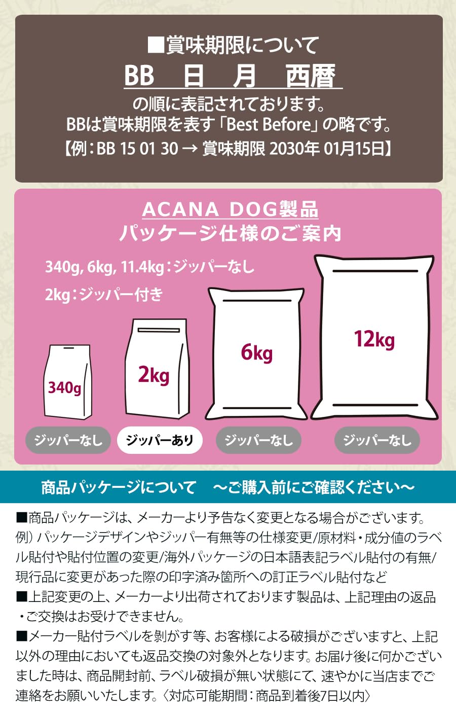 Amazon.co.jp: アカナ アダルトラージブリードレシピ 11.4kg×2個