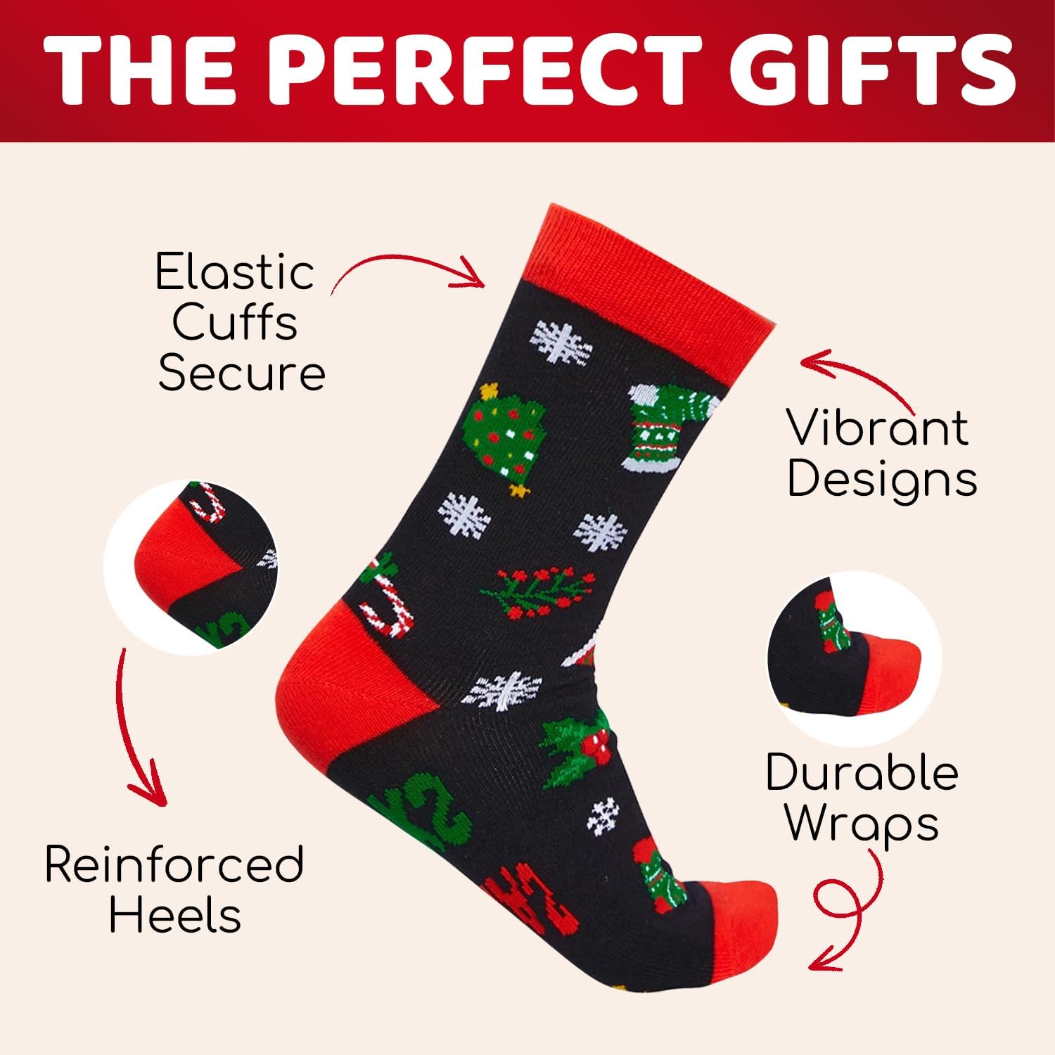 HAPPYPOP Christmas Socks - Xmas Gifts with Greeting Card for 2-12 Year Old Boys Girls - Image 5