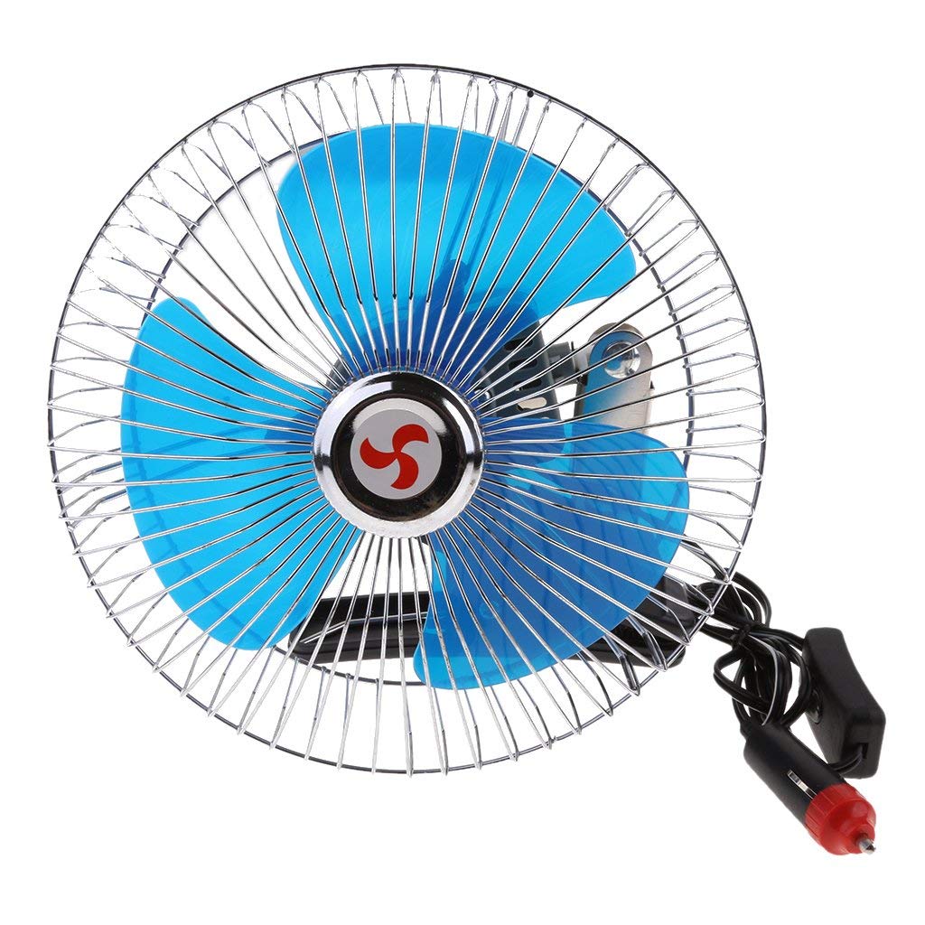 Ventola per accendisigari da auto, 12 V, con morsetto