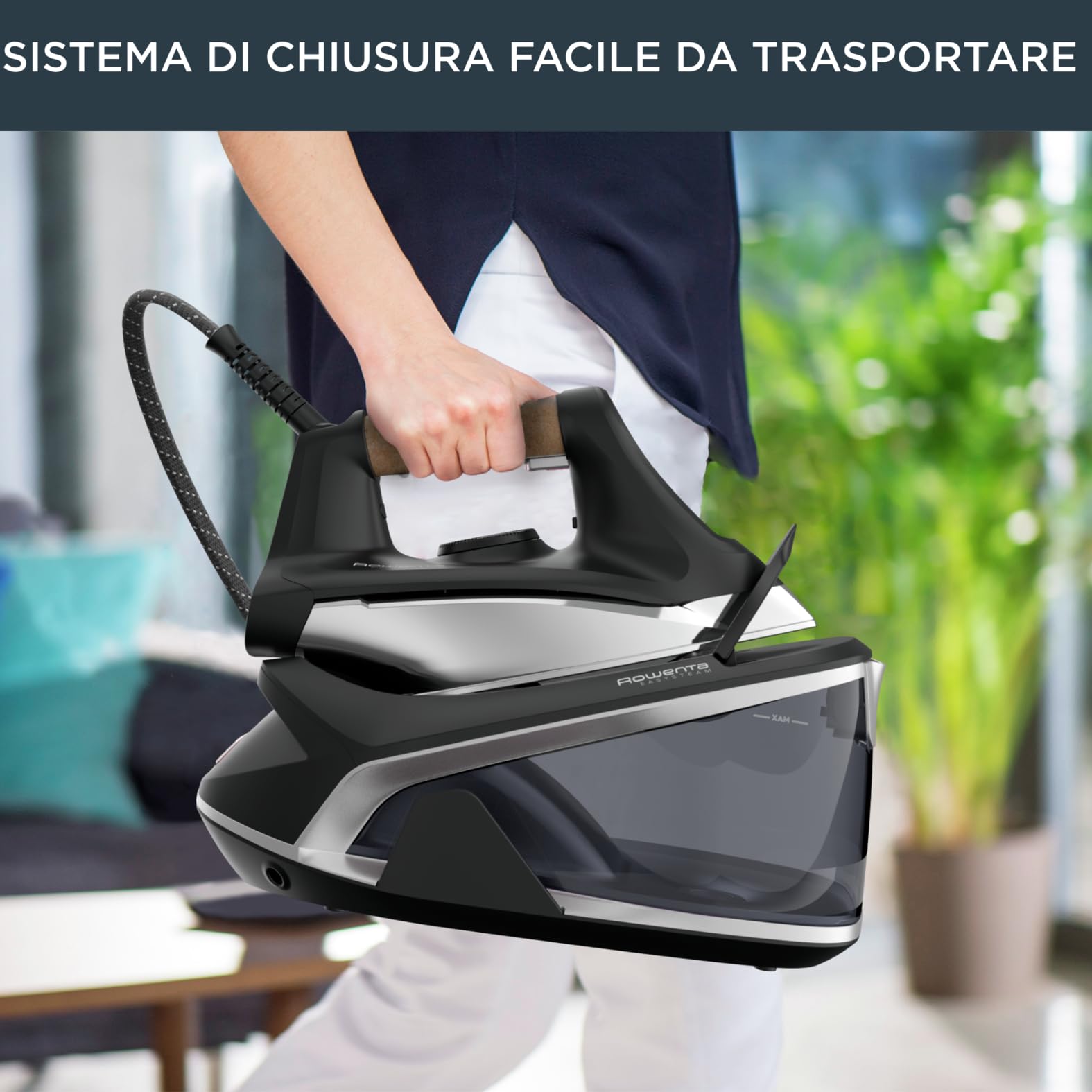 Rowenta Easy Steam Ferro da Stiro con Generatore di Vapore, Colpo di Vapore 210 g/min, 1,4 L, Stiratura Veloce e Efficiente VR7361