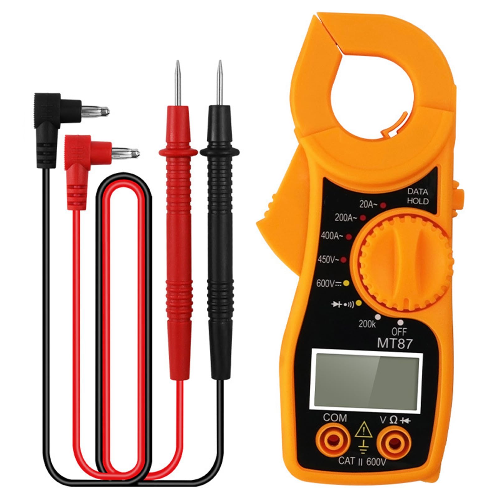 Jiingekk Compacted Digital Clamp Meter Featuring Data Hold Function Lightweight Abs Design And Pocket Size For Easy Portability Digital Multimeter