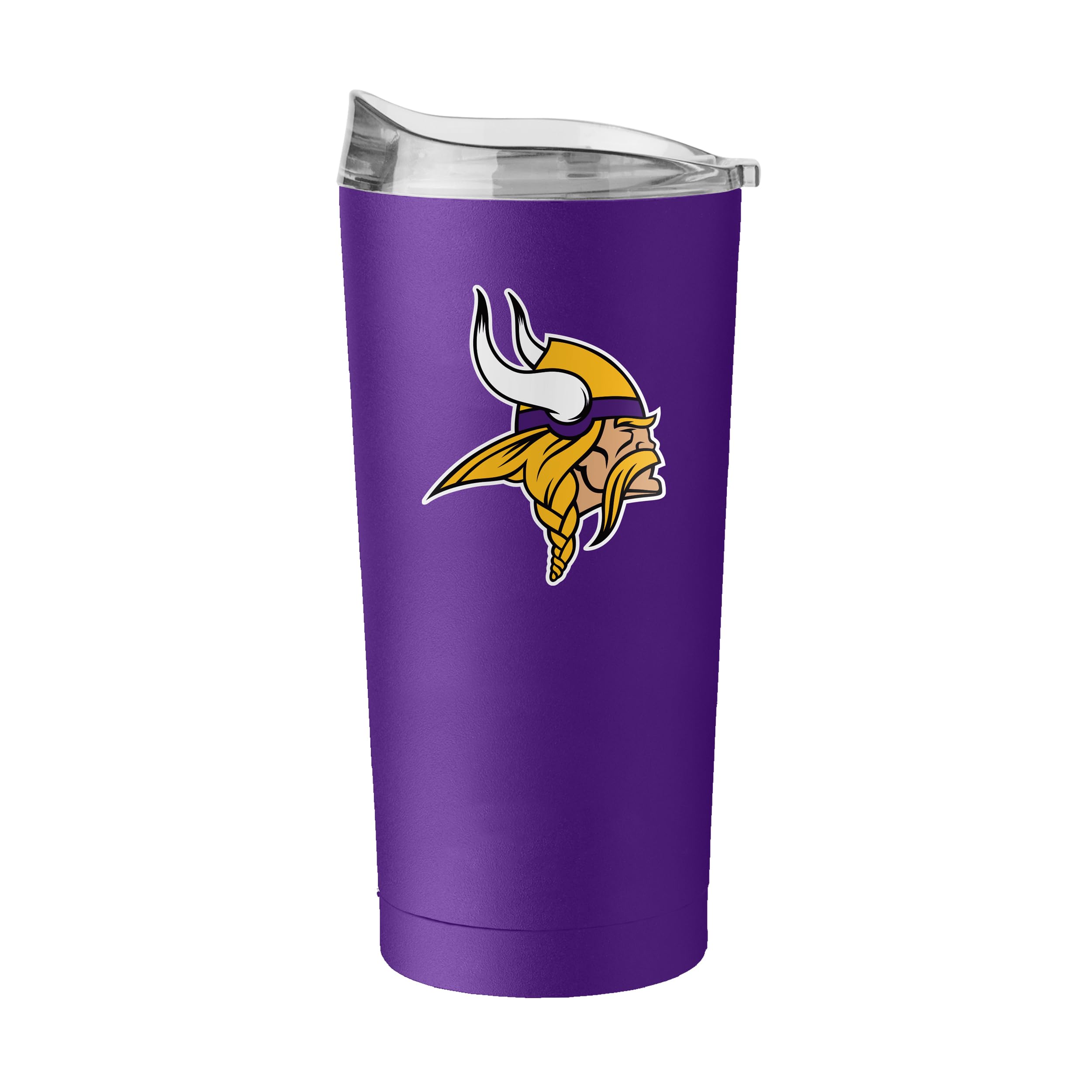 FANMATS NFL Minnesota Vikings 20 oz Stainless Steel Tumbler — Powder-Coated | 20 Fluid Ounces | Vacuum Insulated | Team Color