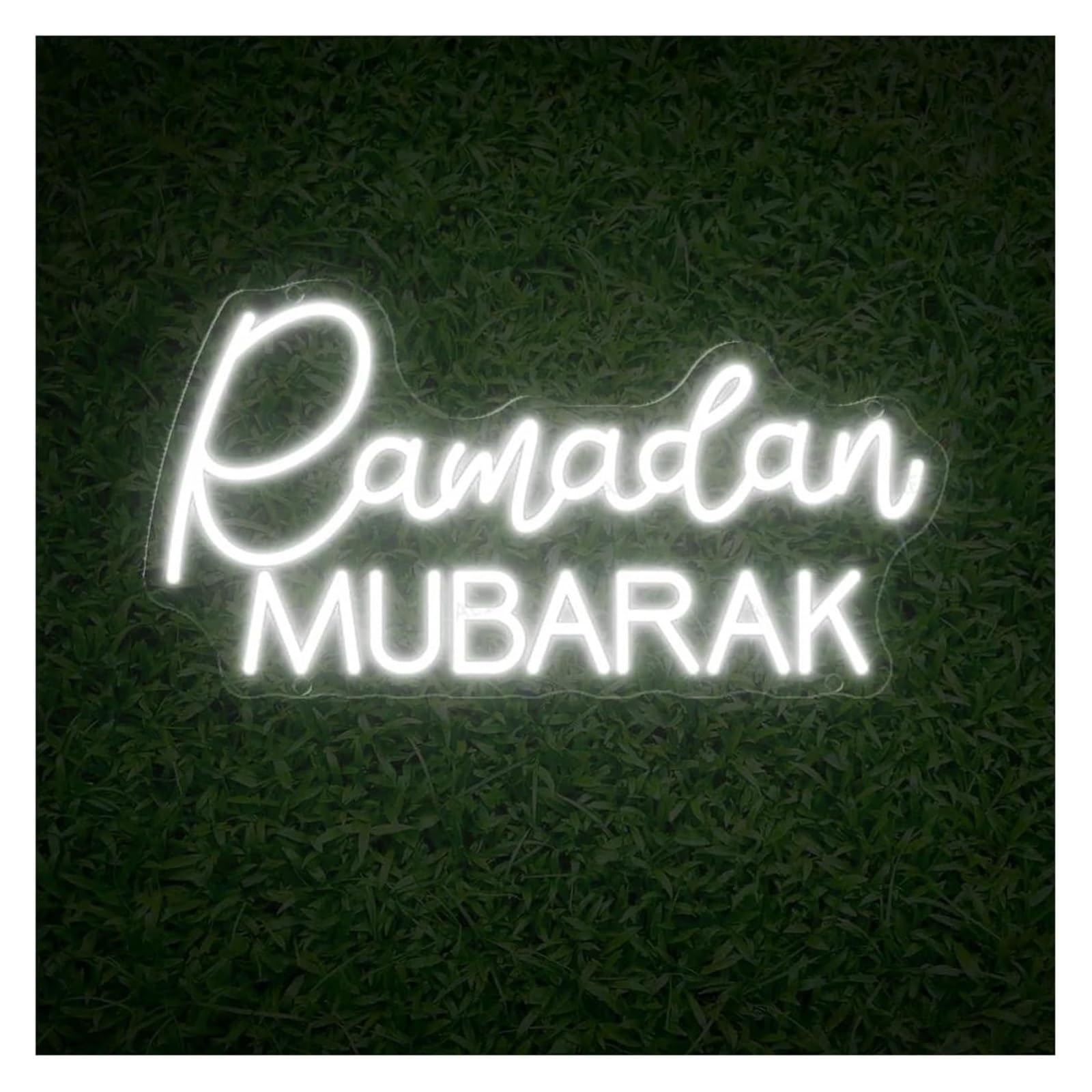 insegna al neon Decorazione luminosa al neon Ramadan Mubarak per insegna 28 cm x 40