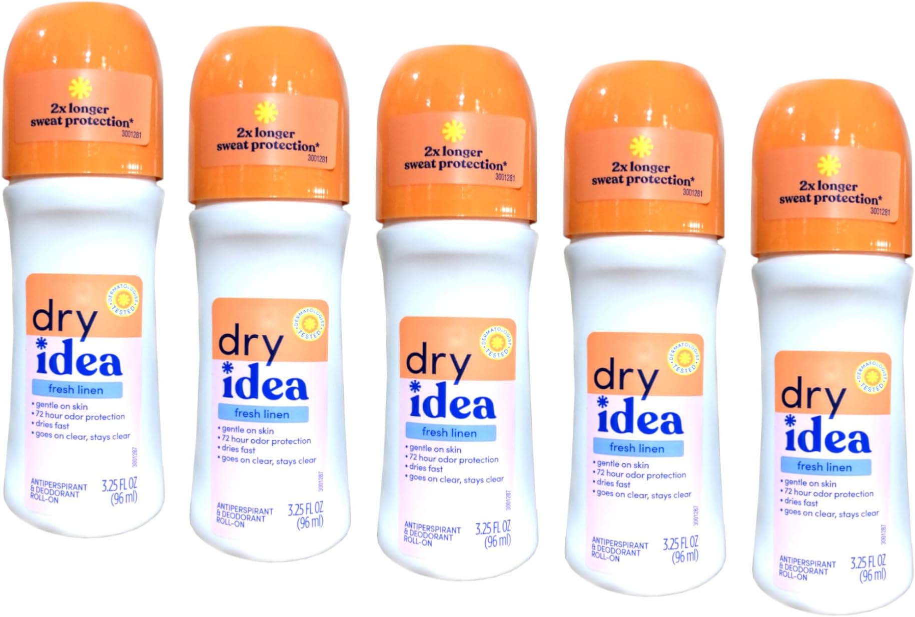 Fresh Linen Roll-On Antiperspirant Deodorant Fresh Linen 3.25 Ounce (Pack of 5)