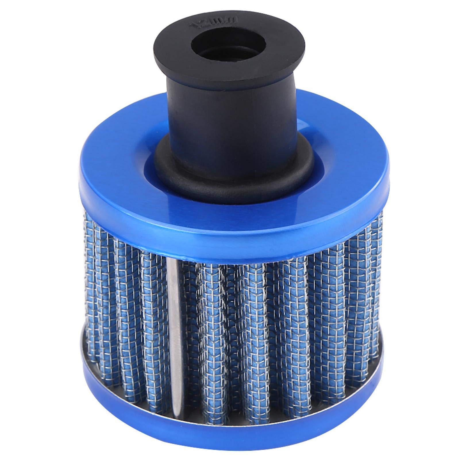 Tanque de Captura de Aceite, 0.5L de Aluminio Universal para Motor de Automóvil Tanque de Captura de Aceite Depósito de Lata Filtro de Ventilación para Lata de Captura de Filtro(Plateado SI-A0409)sopo